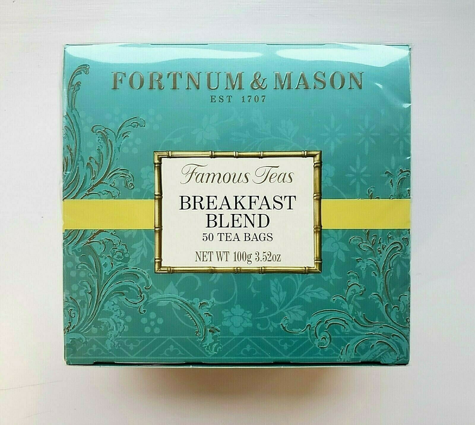 Fortnum and Mason UK Breakfast Blend Tea, 50 Foil Wrapped Tea bags - EXP 5/25 gallery