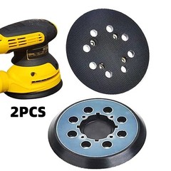 2PCS 5″ 4-Screw Orbital Hook Loop Orbital Sander Pad for Dewalt DWE64233 N329079