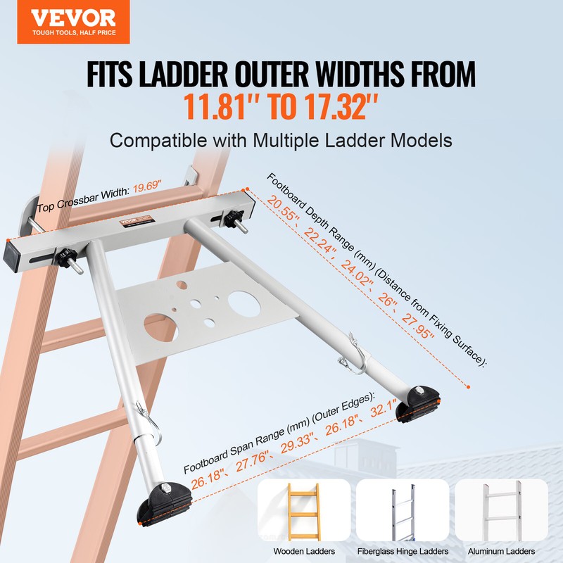Ladder Stabilizer Adjustable Feet Extension Standoff Heavy Duty Accessory gallery