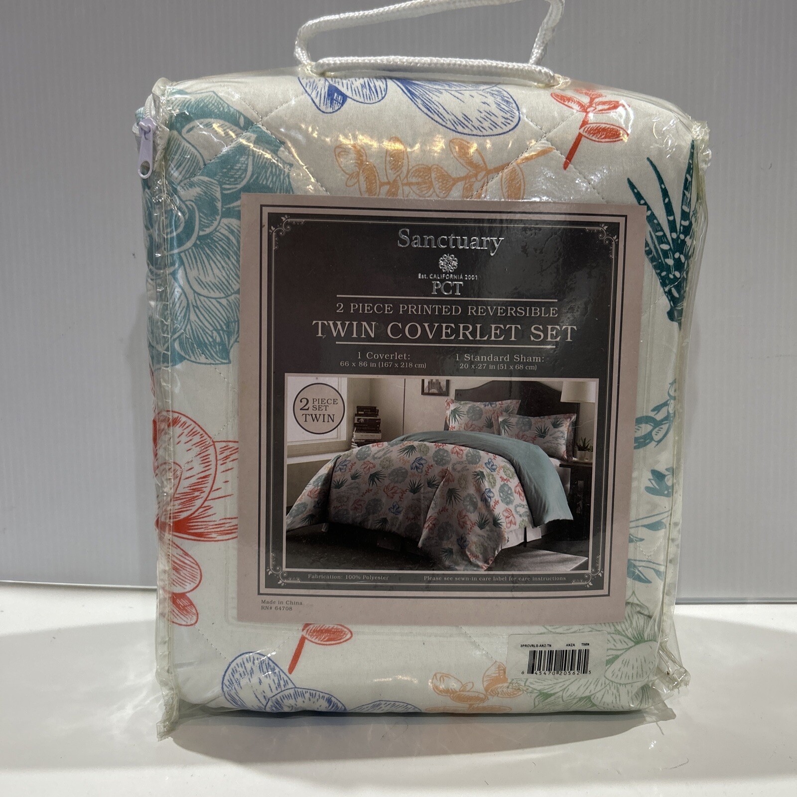 Floral Reversible Quilted Coverlet Twin Bed Set Standard Sham Bed Spread gallery