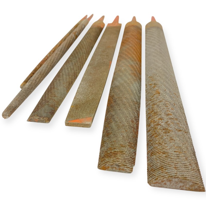 Simonds 12, 14, 17 in Mixed Flat, Round and Half Round File Set, 6 Pcs, USA gallery