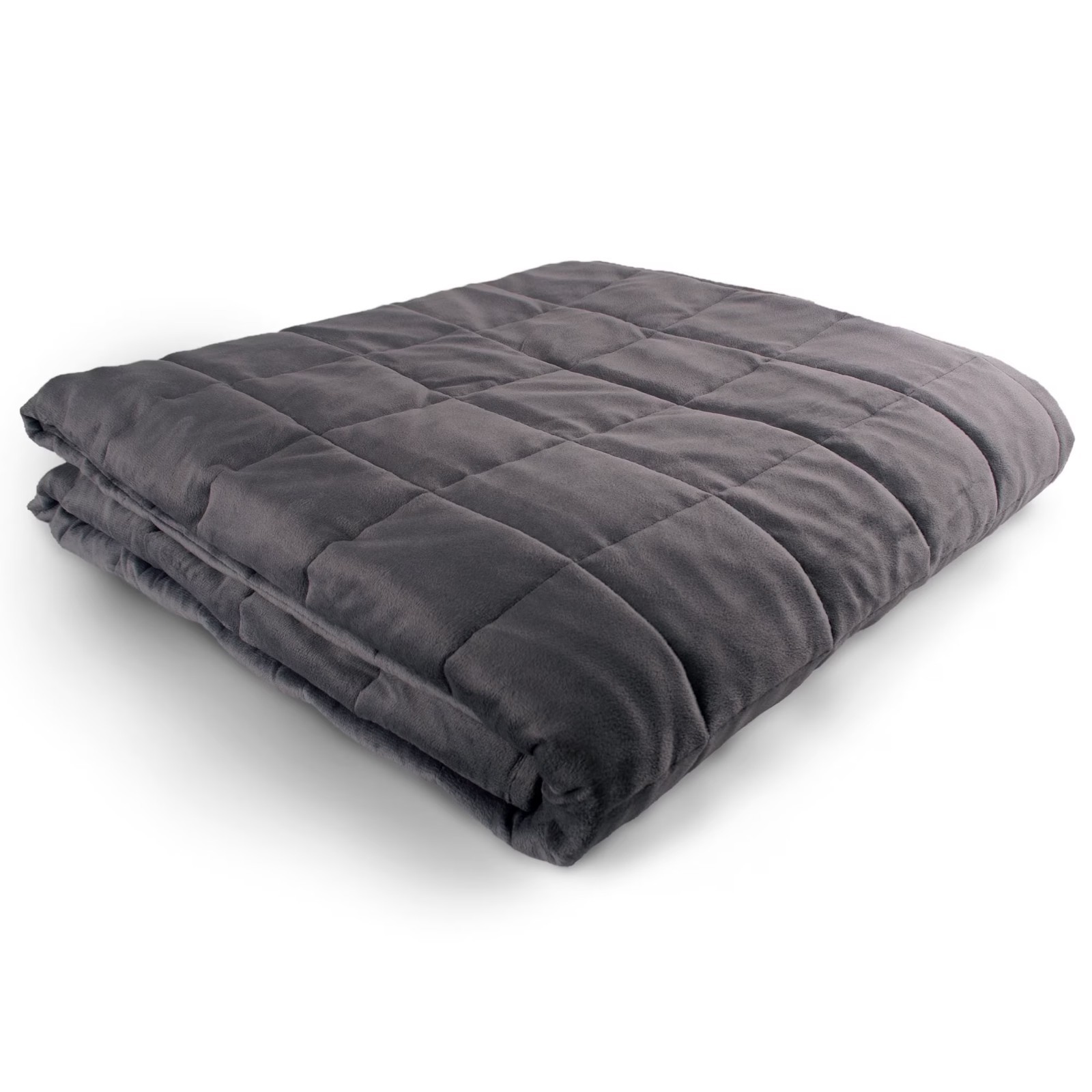 Hug Bud Weighted Grey Silky Minky Bed Blanket 15 Pounds 60" x 80" gallery