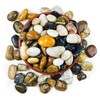 15LB Natural River Rocks for Plants, 1-2.2'' Decorative 15 Pounds Mixed Color gallery