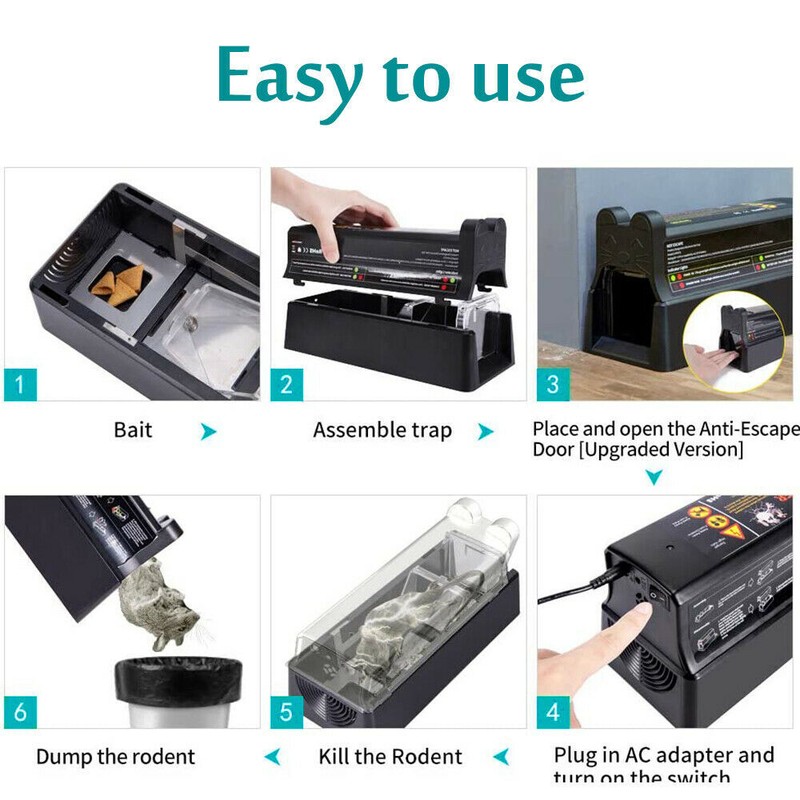 Electronic Mouse Trap Mice Rat Killer Victor Pest Control Electric Rodent Zapper gallery