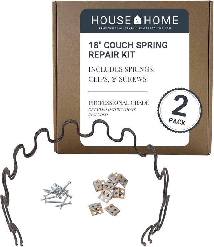 Easy Install 18” Sinuous Spring Replacement Kit - 2 Pack for Household Furniture gallery