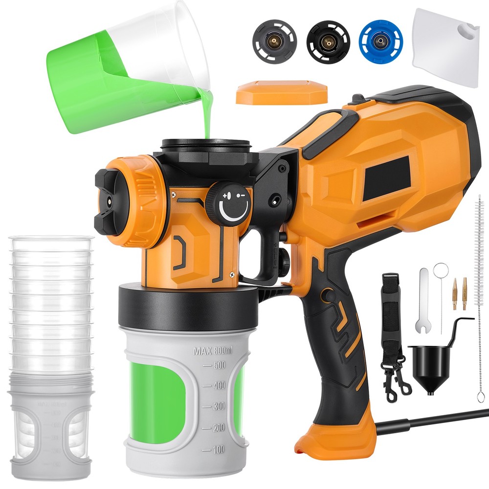 High Efficiency Paint Sprayer with 38000 RPM and 3 Patterns for Fast Painting