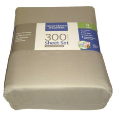 Better Homes &Gardens 300 Thread Count 4-PC QUEEN Q SHEET SET 100% COTTON SATEEN