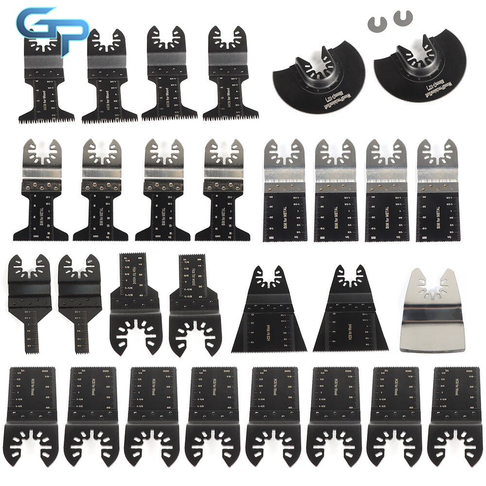 Multitool Blades Wood Metal Drywall Oscillating Tool Saw Blades Universal 31Pcs gallery