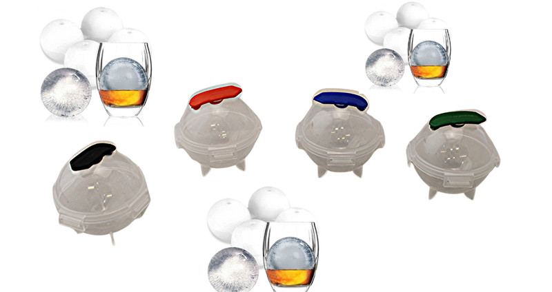 4 Pack 2" Large Round Ice Cube Tray Ball Maker Molds Jumbo ICE BALLS for Drinks gallery