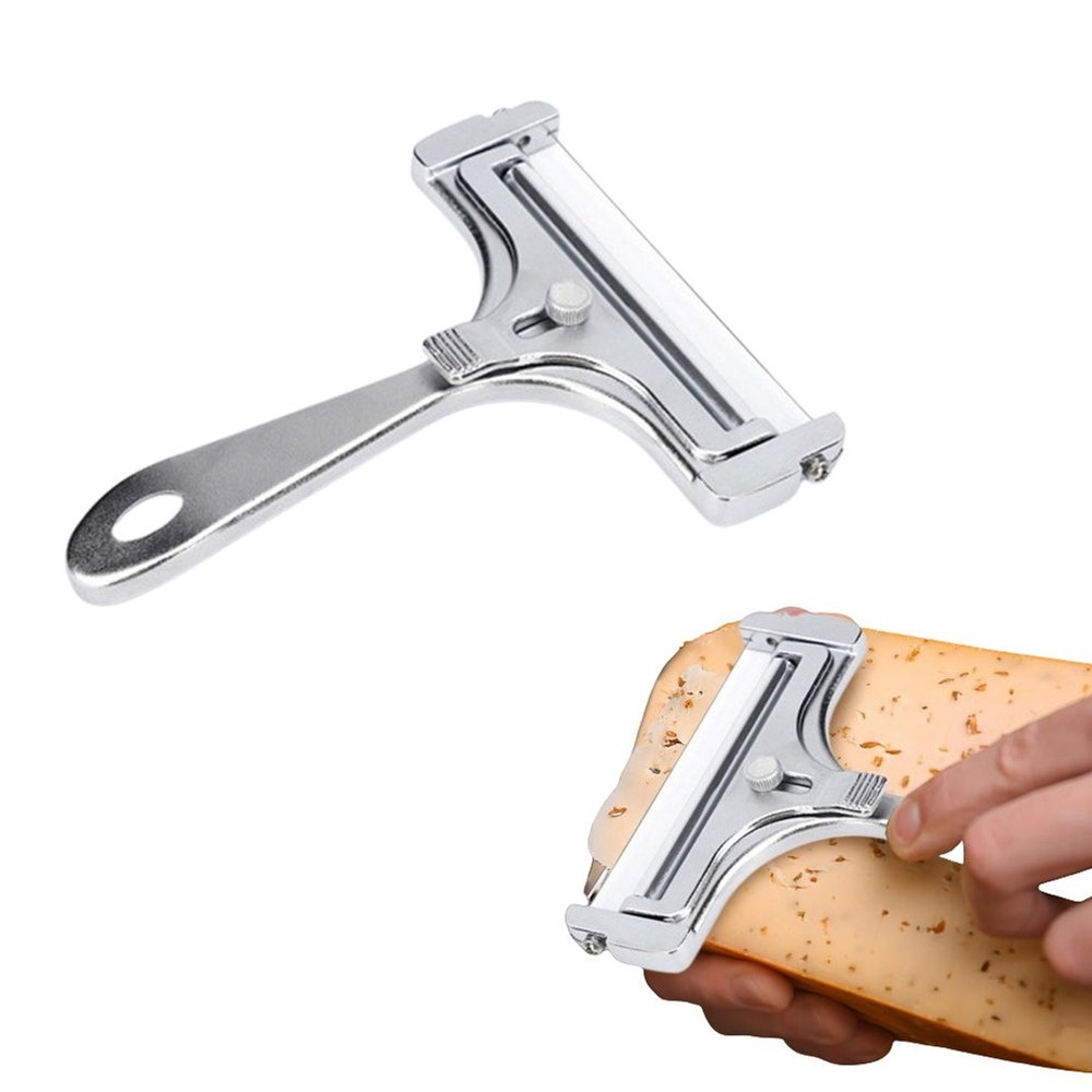 Cheese Slicer With Adjustable Thickness Cutter Stainless Steel with Wire