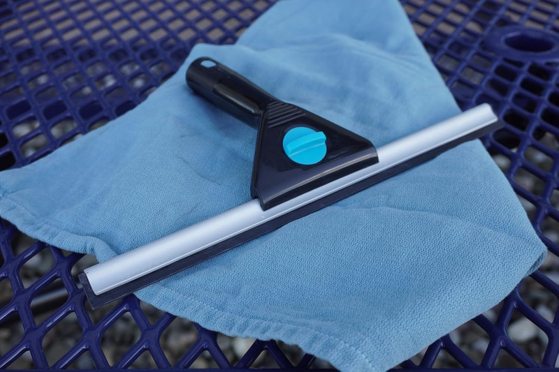 12 Inch All Purpose Window Squeegee - Lightweight Durable Plastic Handle -Alumin gallery
