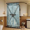 Green Door Stall Shower Curtain Narrow 36 inch 54x72 Fit Camping RV Curtain Door gallery
