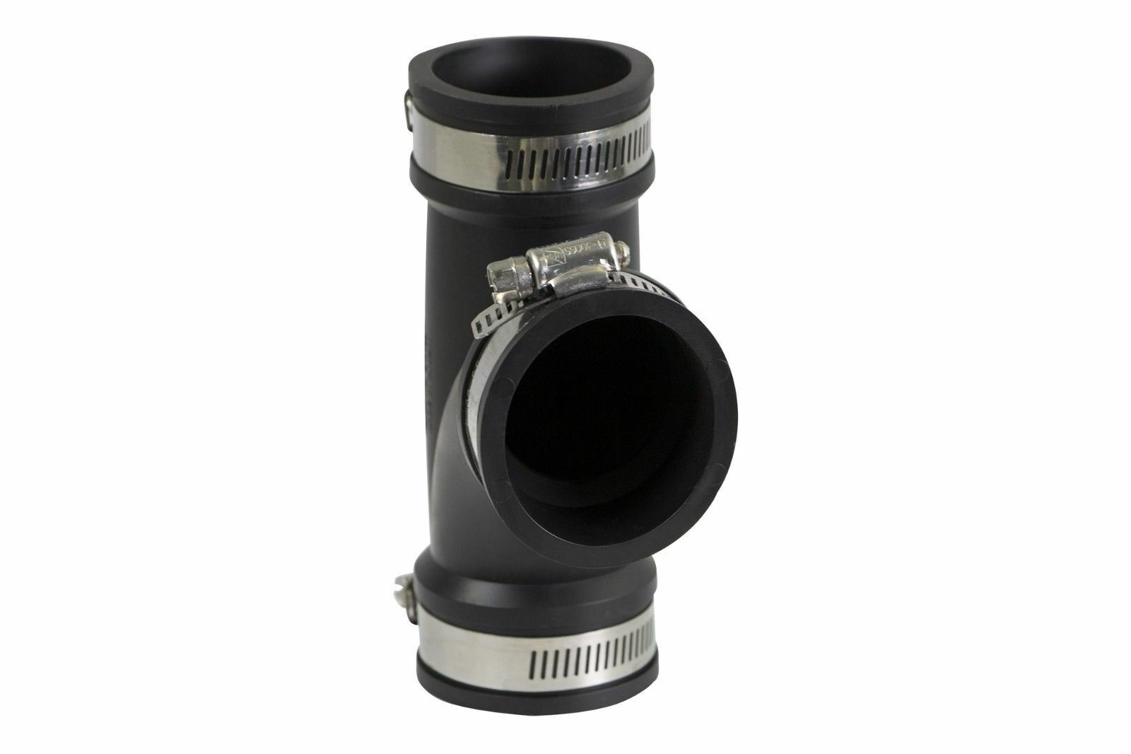 Everflow 3 inch Flexible PVC Tee Pipe Coupling with Stainless Steel Clamps USA gallery
