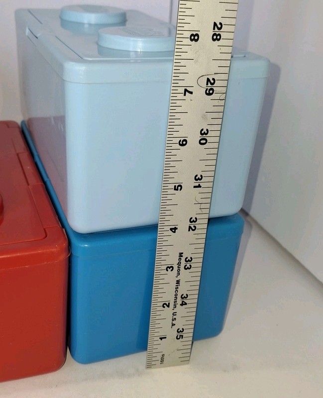 Vtg Chubs Stackables 5 Building Blocks Canister Baby Wipe Containers (Empty) gallery