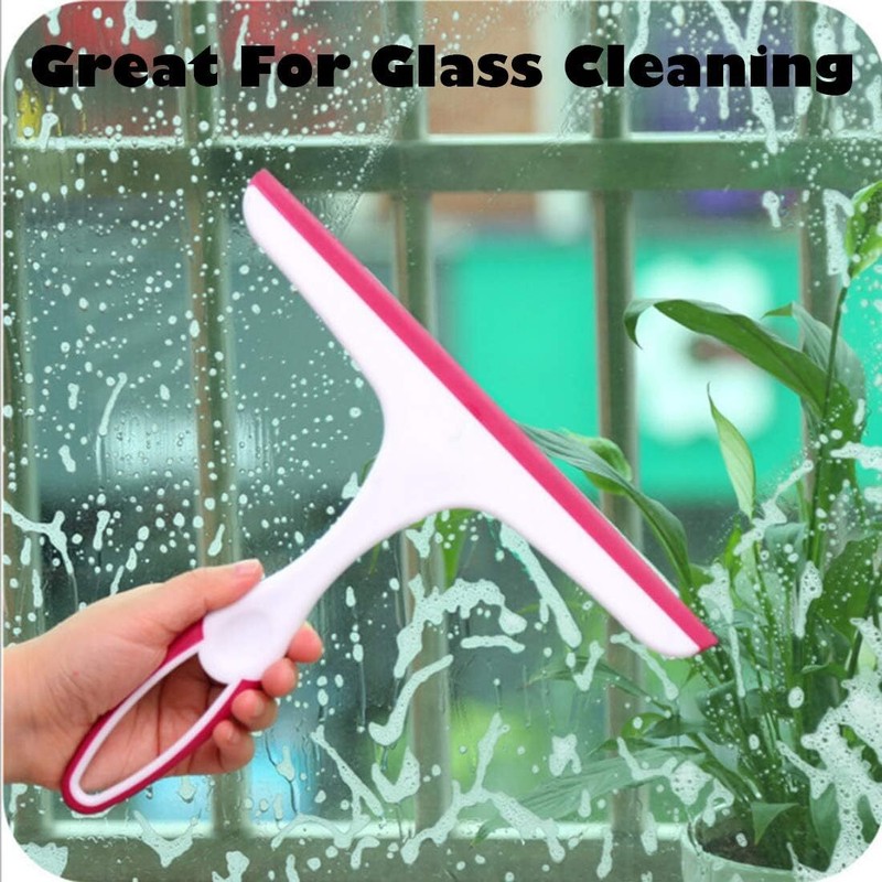 Window Mirror Car Windshield Squeegee Shower Glass Wiper Kitchen House Clean Set gallery