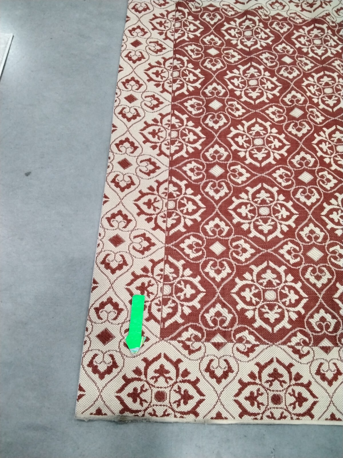 RED / CREME 6'-7" X 9'-6" Stained Rug, Reduced Price 1172749969 CY6550-28-6 gallery