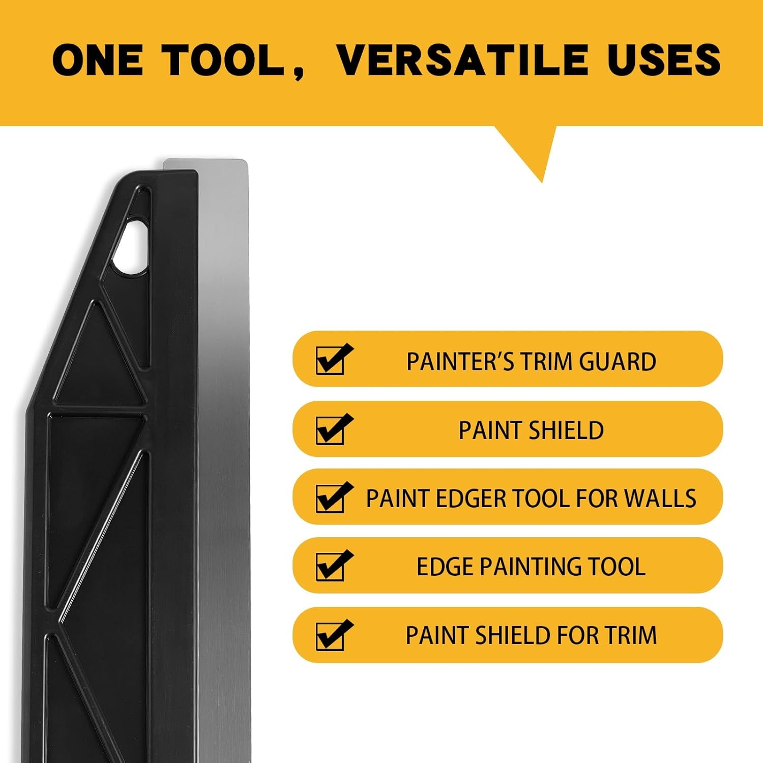 Painter's Trim Guard 12 Inch Paint Shield, Edge Painting 12 inches, Black gallery