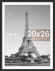 Upsimples 20×24 Picture Frame Black Poster Frame Wall Mount 20 x 24 Inch NEW Box