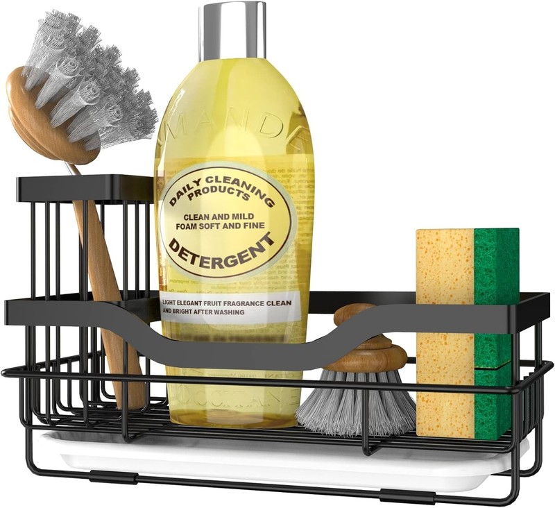 Stainless Steel Kitchen Sponge Caddy - Rustproof with Quick Drain Design gallery