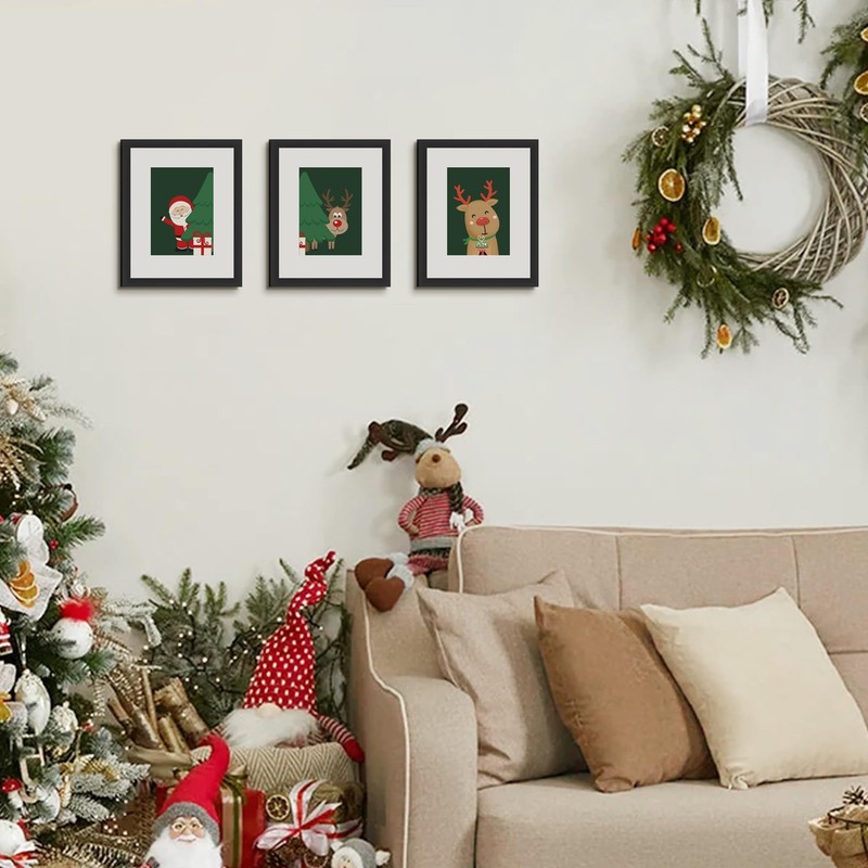 upsimples 8x10 Picture Frame, Display Pictures 5x7 with Mat or 8x10 Without Mat, gallery