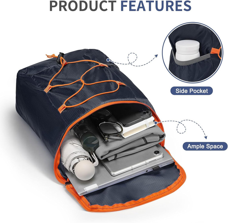 20L Hiking-Daypack Lightweight Foldable Travel Packable Backpack for Camping Cyc 5