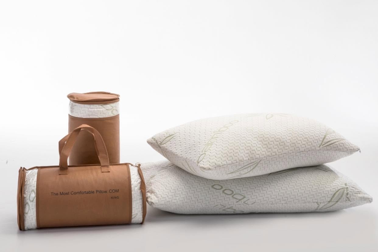 The Most Comfortable Pillow.Com Bamboo & Foam Pillows Set of 2 Queen gallery