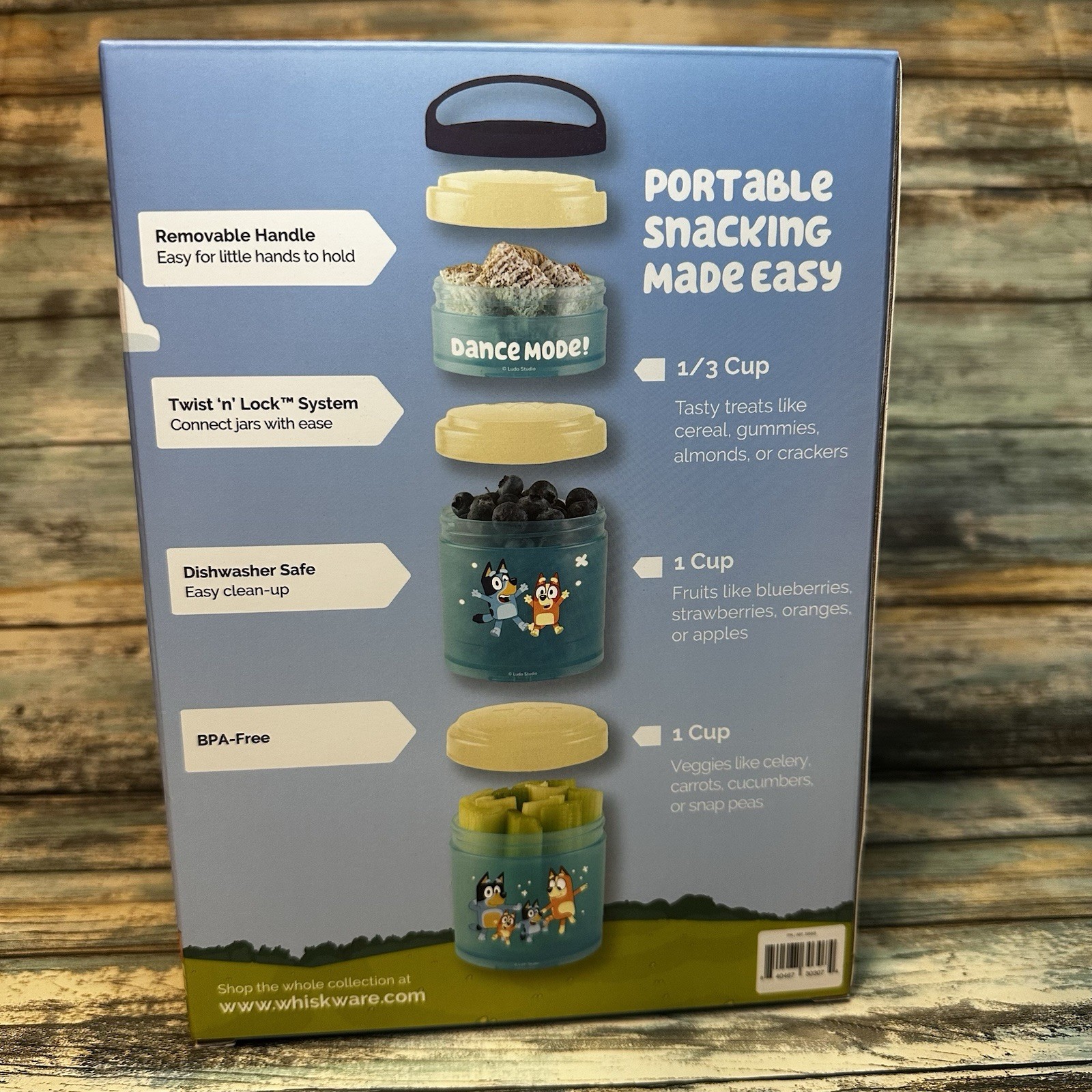 NEW BLUEY Portable Snack Stacking Container Cups Pack of 2 • BPA Free gallery
