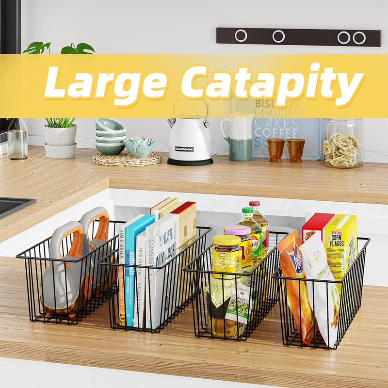 Simple Trending 6 Pack Wire Basket Wall Mount Baskets Hanging Baskets, Cabinets gallery