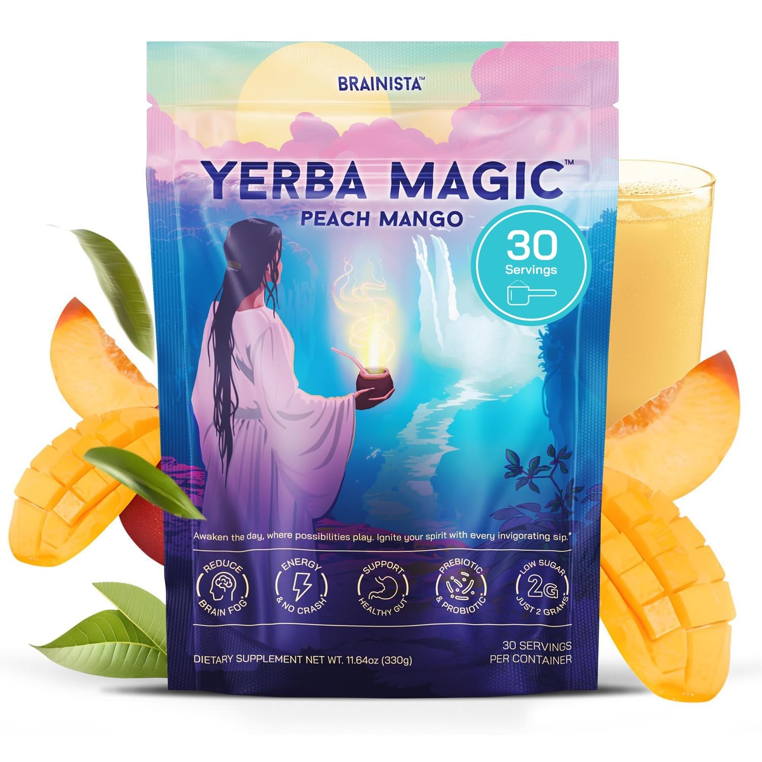 Yerba Magic–Yerba Mate Tea Instant Powder Super Drink with Nootropics,Prebiotics gallery