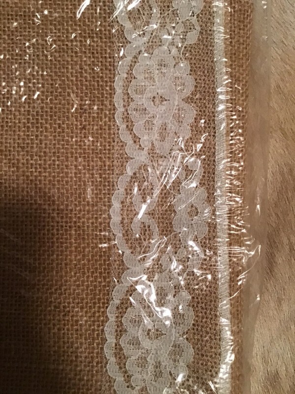 New Jute Burlap Table Runner With Lace 12 X 108 Inch Two Pack Weddings Parties gallery
