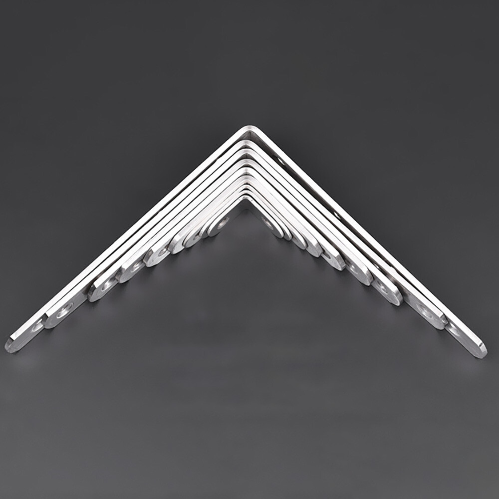 304 Stainless Steel Right Angle Bracket Corner Brace Joint Shelf Support L-Shape gallery