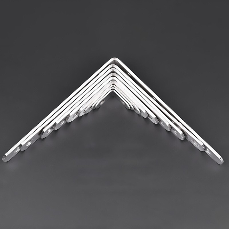 304 Stainless Steel Right Angle Bracket Corner Brace Joint Shelf Support L-Shape gallery