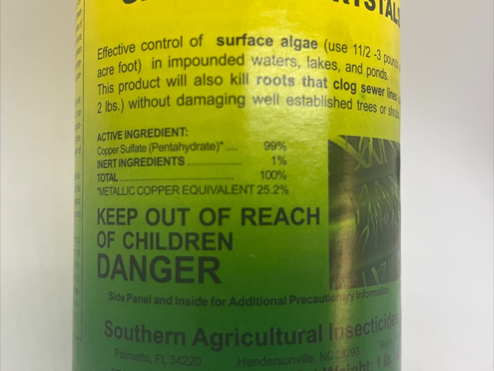 SouthernAg Copper Sulfate 99% Crystals Granular - 1 lb. New Algicide Sewer Mgt gallery