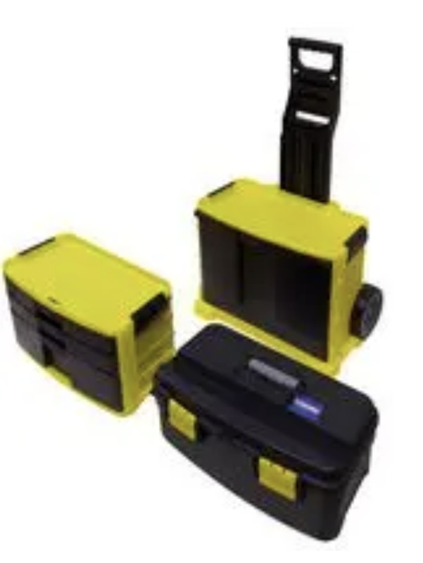 NEW Plastic Rolling Workshop Tool Chest Mobile Portable Parts Storage on Wheels gallery