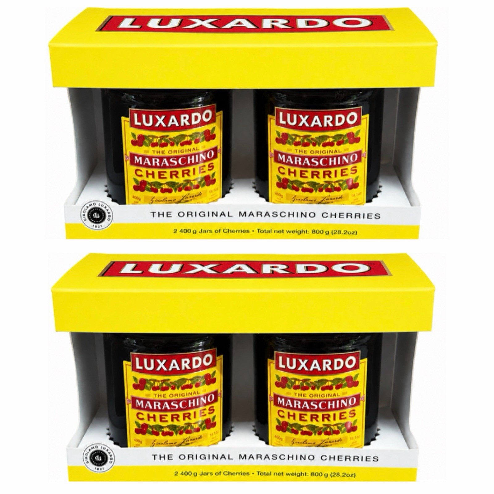 (4 Pack) Luxardo Original Maraschino Cherries 400g Italian Cocktail Cherries gallery