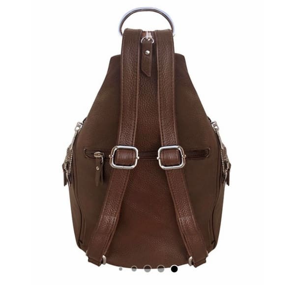 Roma Leathers Snap Buckle Lockable Convertible Backpack 4