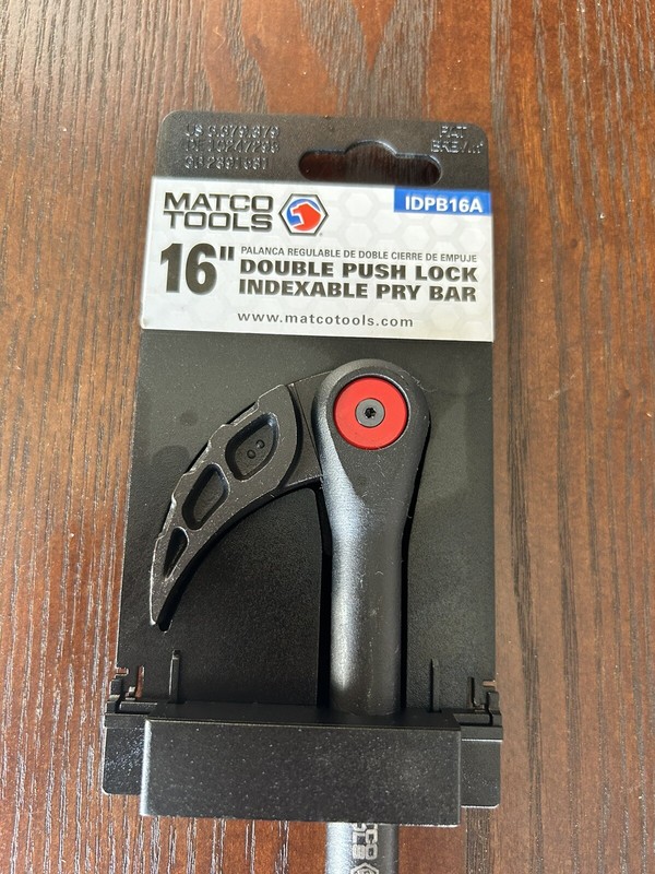 Matco Tools IDPB16A 16" Double Push Lock Indexable Pry Bar New gallery