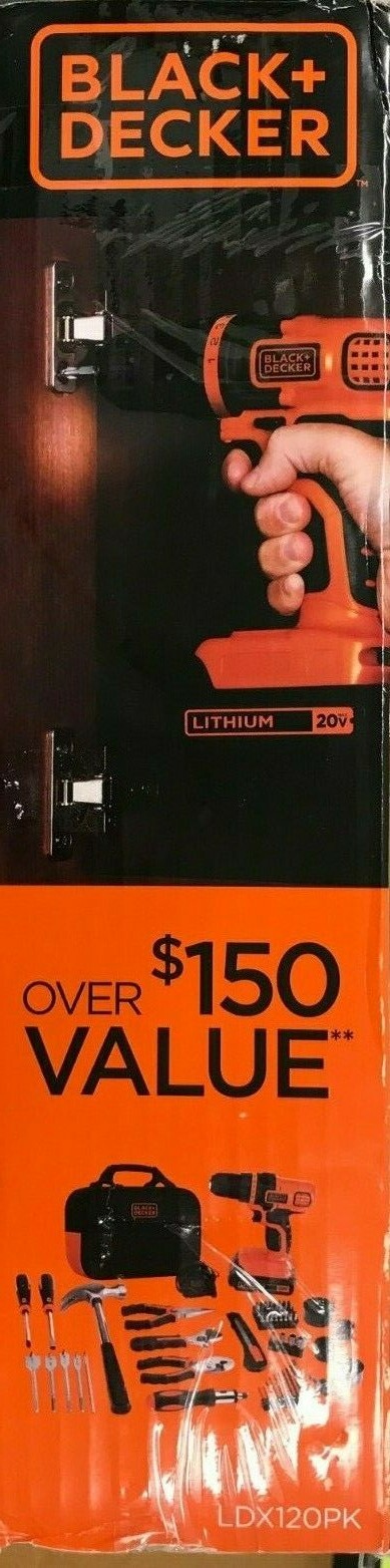 Black & Decker - LDX120P - Drill Driver 68 Pcs. Kit 20 Volt Lithium Ion Batter gallery