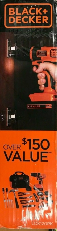 Black & Decker - LDX120P - Drill Driver 68 Pcs. Kit 20 Volt Lithium Ion Batter gallery