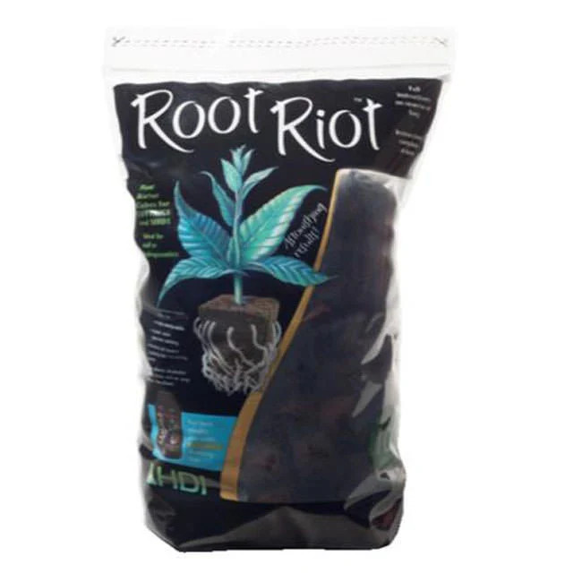 Hydrodynamics Root Riot Replacement Cubes - 100 Cubes Hydroponic Propagation gallery