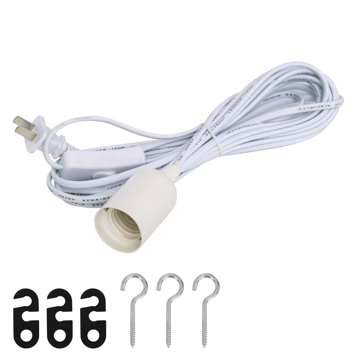 16FT 20FT Extension Hanging Lantern Pendant Light Cord Cable E26 E27 Socket gallery