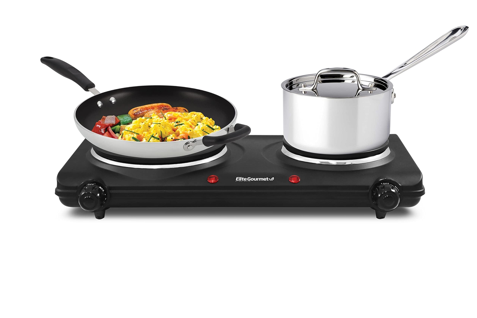 Portable Small Electric Stove Top 2 Burners Range Double Hot Plate Countertop gallery