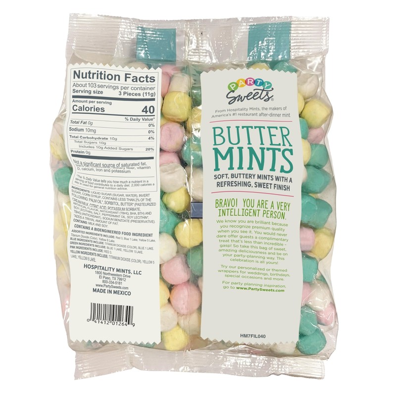 Assorted Buttermints 2.5 Pound Appx. 350 pieces from Hospitality Mints gallery