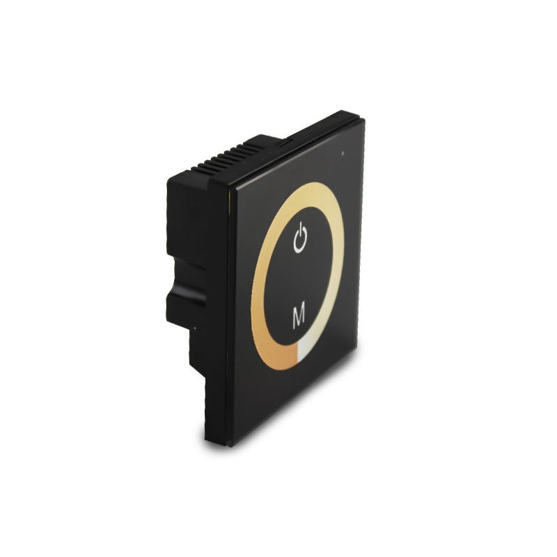 Wall-Mounted Touch Panel LED Controller Dimmer for Double Strip Light DC 12V-24V gallery