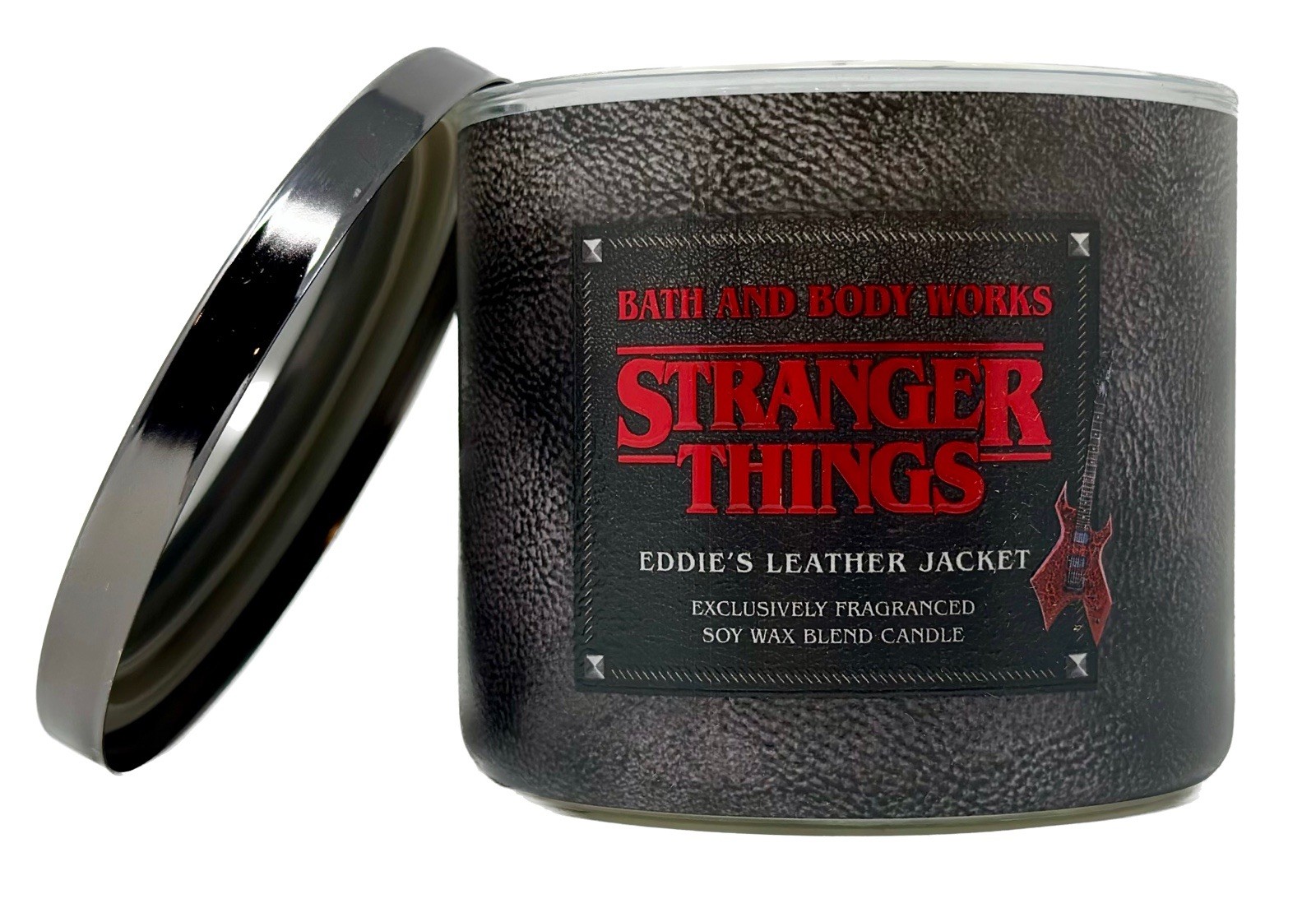 Bath & Body Works Stranger Things Eddie Leather Jacket Candle 22oz 3-wick gallery