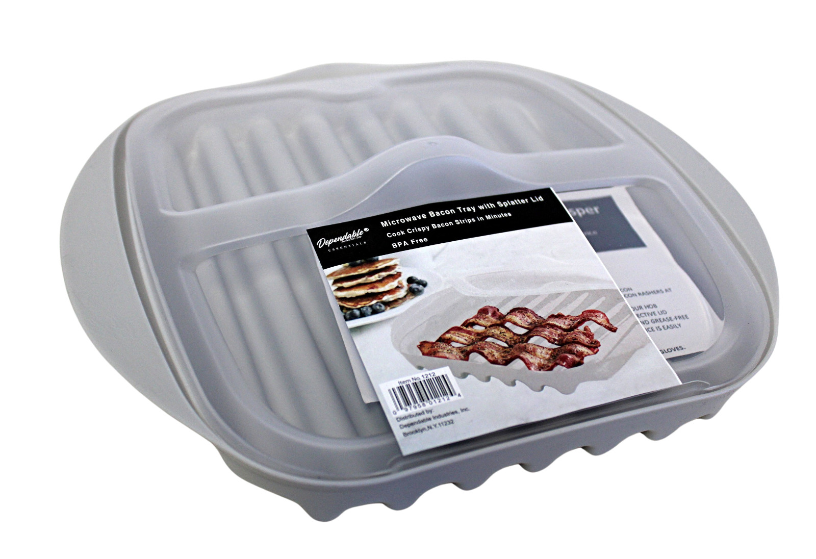 Microwave Bacon, Sausage Meat & Poultry Cooking Tray & Protective Splatter Lid gallery
