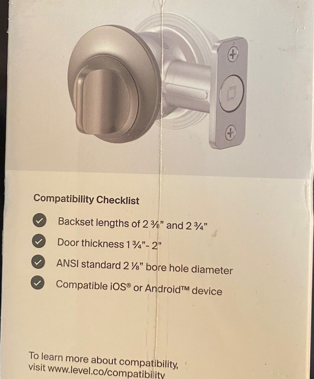2 Level Touch Invisible Smart Lock (C-L12U) Satin-Nickel *NEW & Sealed* gallery