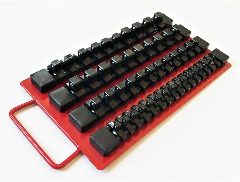 96pc GOLIATH INDUSTRIAL SOCKET STORAGE TRAY RAIL RACK HOLDER SET 1/4 3/8 1/2 gallery