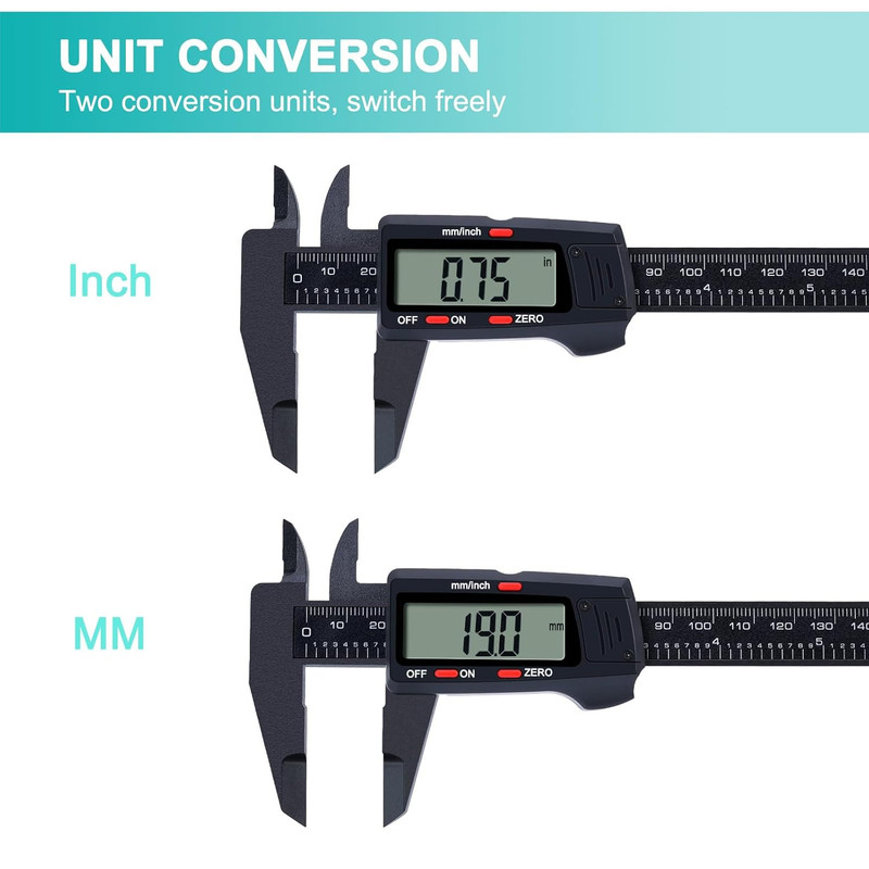 Kynup Digital Caliper, Caliper Measuring Tool with LCD Screen, Electronic Microm gallery