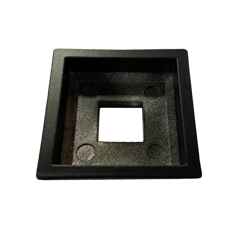 Baluster Flat Base Modern Shoe for 1/2" Square Balusters - 10Pcs - Satin Black gallery